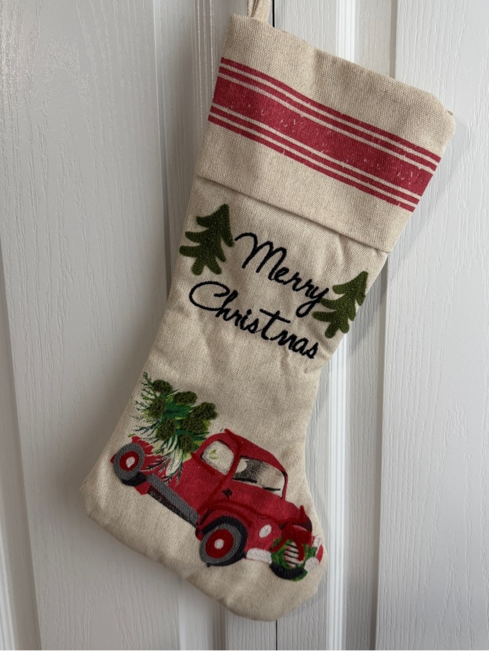 Merry Christmas hanging stocking